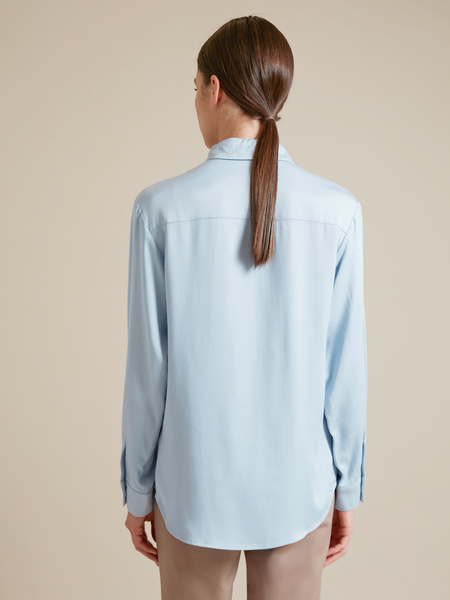 Блузка с накладными карманами 100% вискоза - фото 4