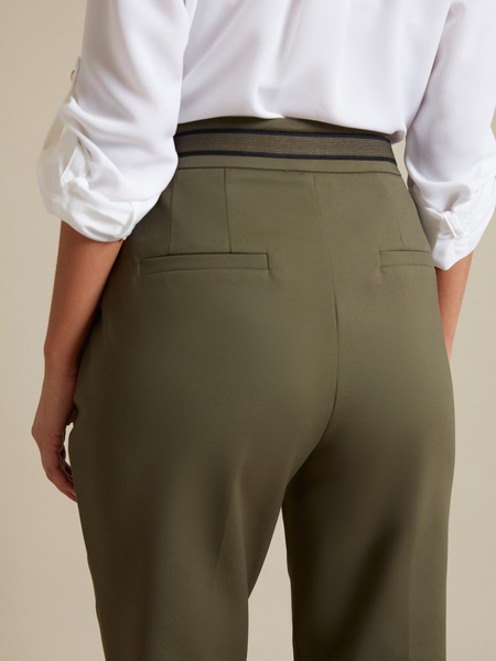 Зауженные брюки с эластичным поясом - фото 2