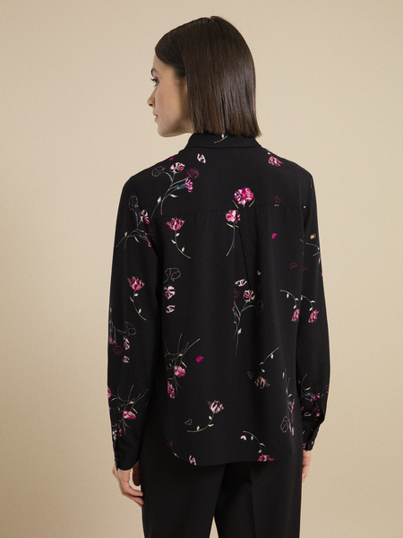 Блузка с цветочным принтом - фото 4