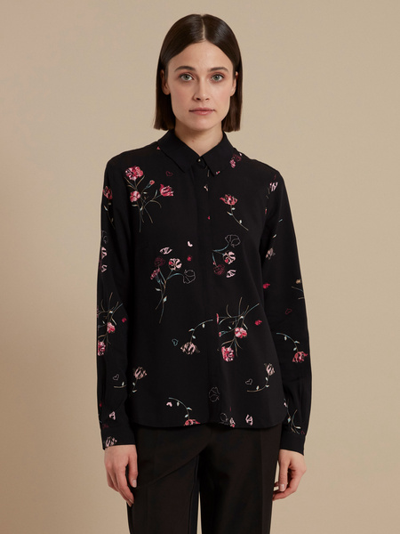 Блузка с цветочным принтом - фото 5