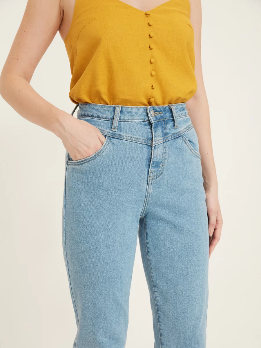 Джинсы mom fit классические 0224437737-101 - фото 3