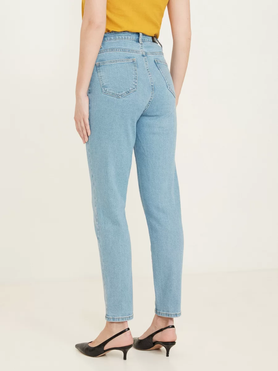 Джинсы mom fit классические 0224437737-101 - фото 4