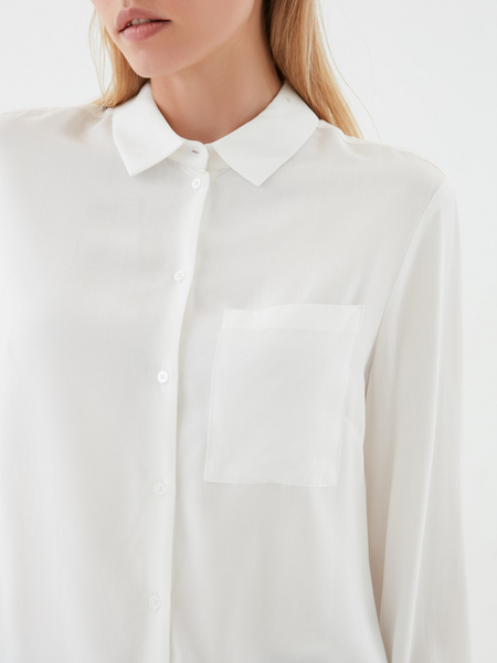 Блузка с удлиненной спинкой - фото 2