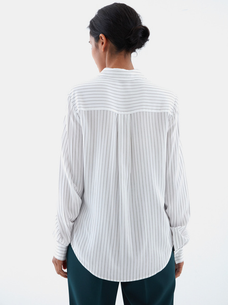 Блузка с удлиненной спинкой - фото 5