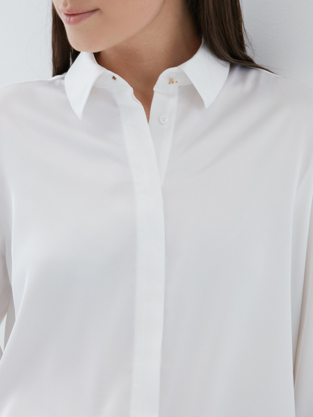 Блузка с удлиненной спинкой - фото 2