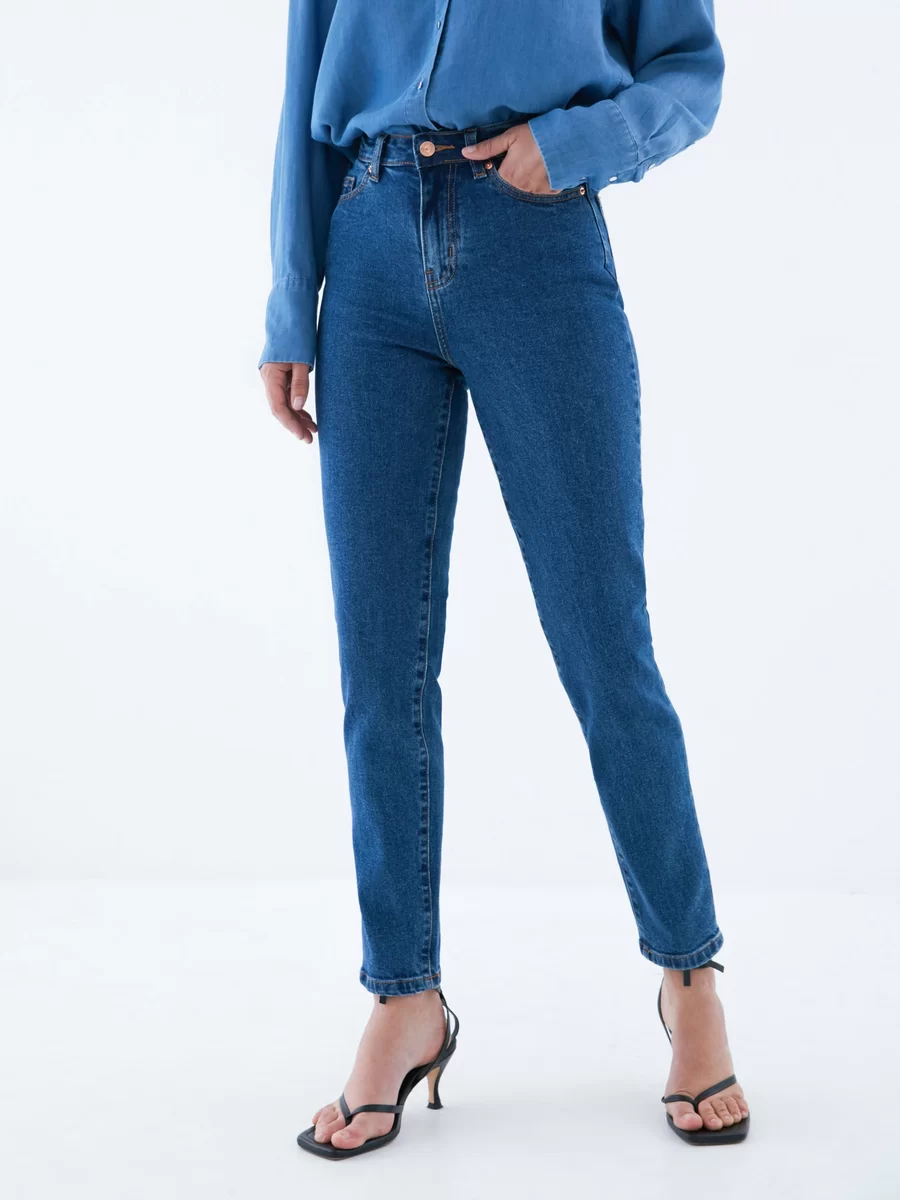 Джинсы Slim классические 0328451751-102 - фото 1