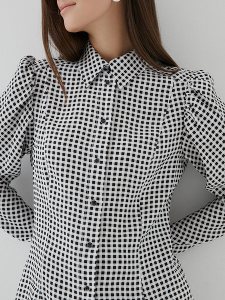Блузка с рукавами-фонариками - фото 3