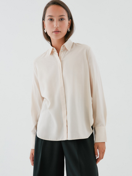 Блузка с удлиненными манжетами - фото 1