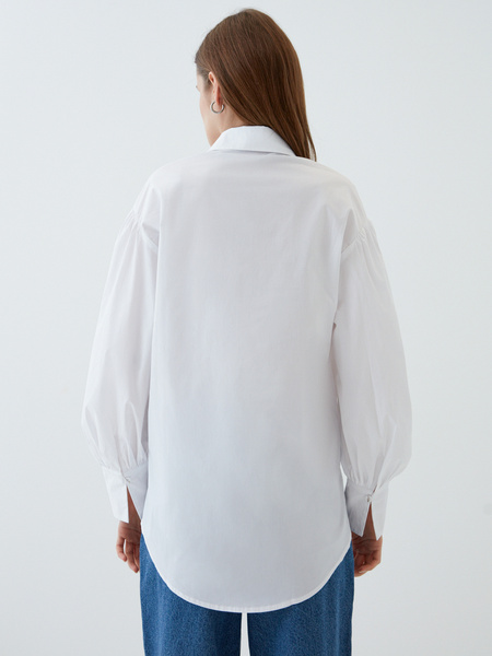 Блузка с объемным рукавом - фото 8