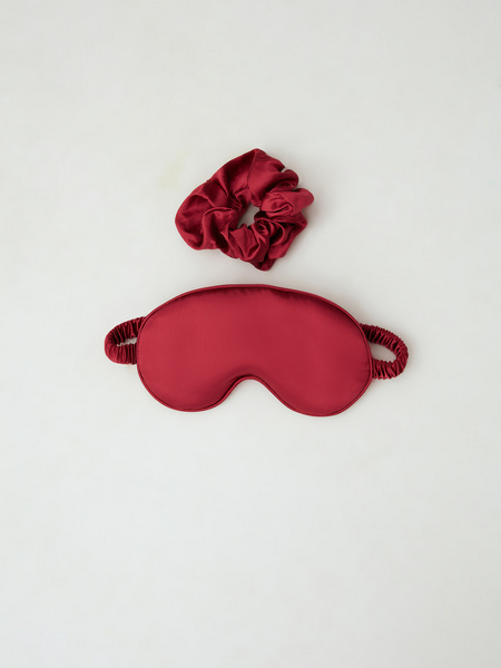 Набор из шелка: маска для сна и резинка - фото 3
