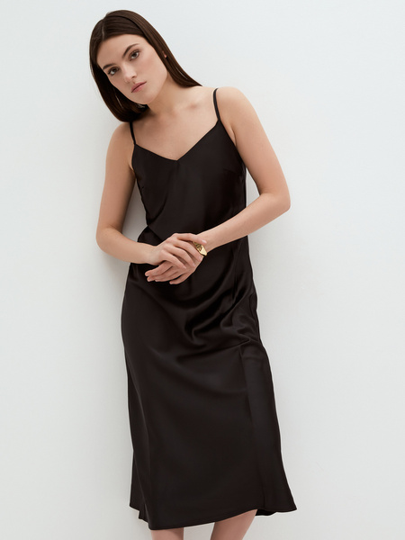 Платье-комбинация Zarina 2264001501-50, размер M (RU 46), цвет черный Zarina Платье-комбинация, 2264001501 - фото 8