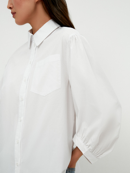 Блузка с объемным рукавом - фото 6