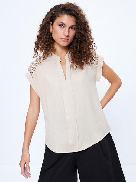 Блузка с короткими рукавами - фото 3