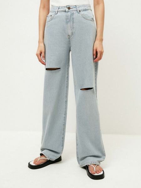 брюки джинсовые женские - фото 2