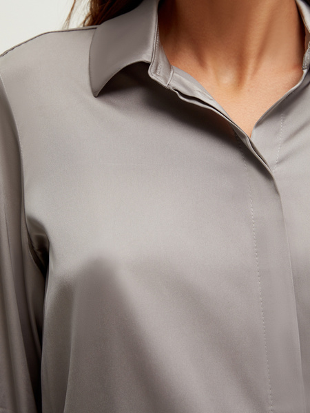 Атласная блузка - фото 4