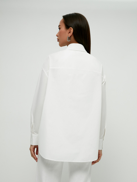 Блузка с карманами на груди - фото 6