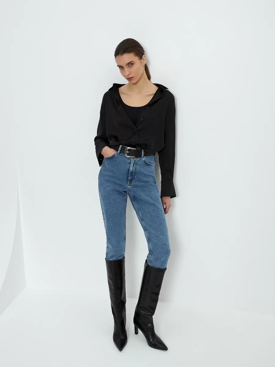 Джинсы mom fit 2461422722-103 - фото 7