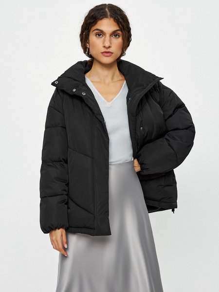 Дутая куртка Zarina 3122425125-50, размер S (RU 44), цвет черный Zarina Дутая куртка, 3122425125 - фото 4