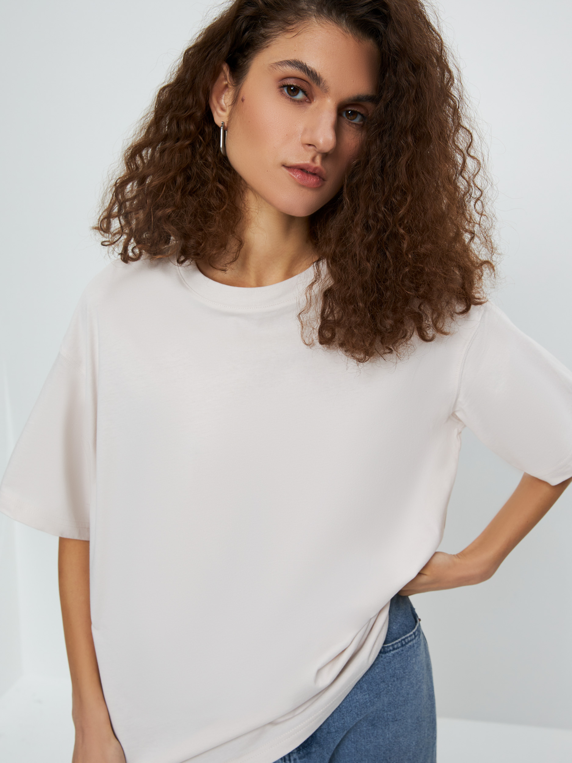Футболка из хлопка 3122516402-3 - купить в интернет-магазине «ZARINA»