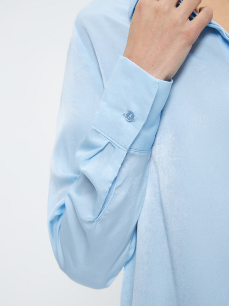 Атласная блузка - фото 5