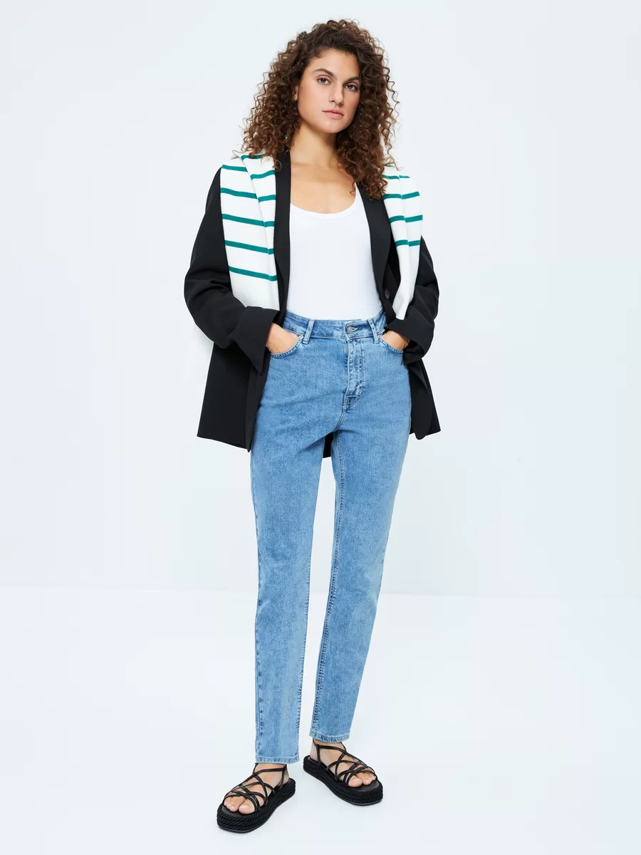 Джинсы mom fit 3123402702-101 - фото 2