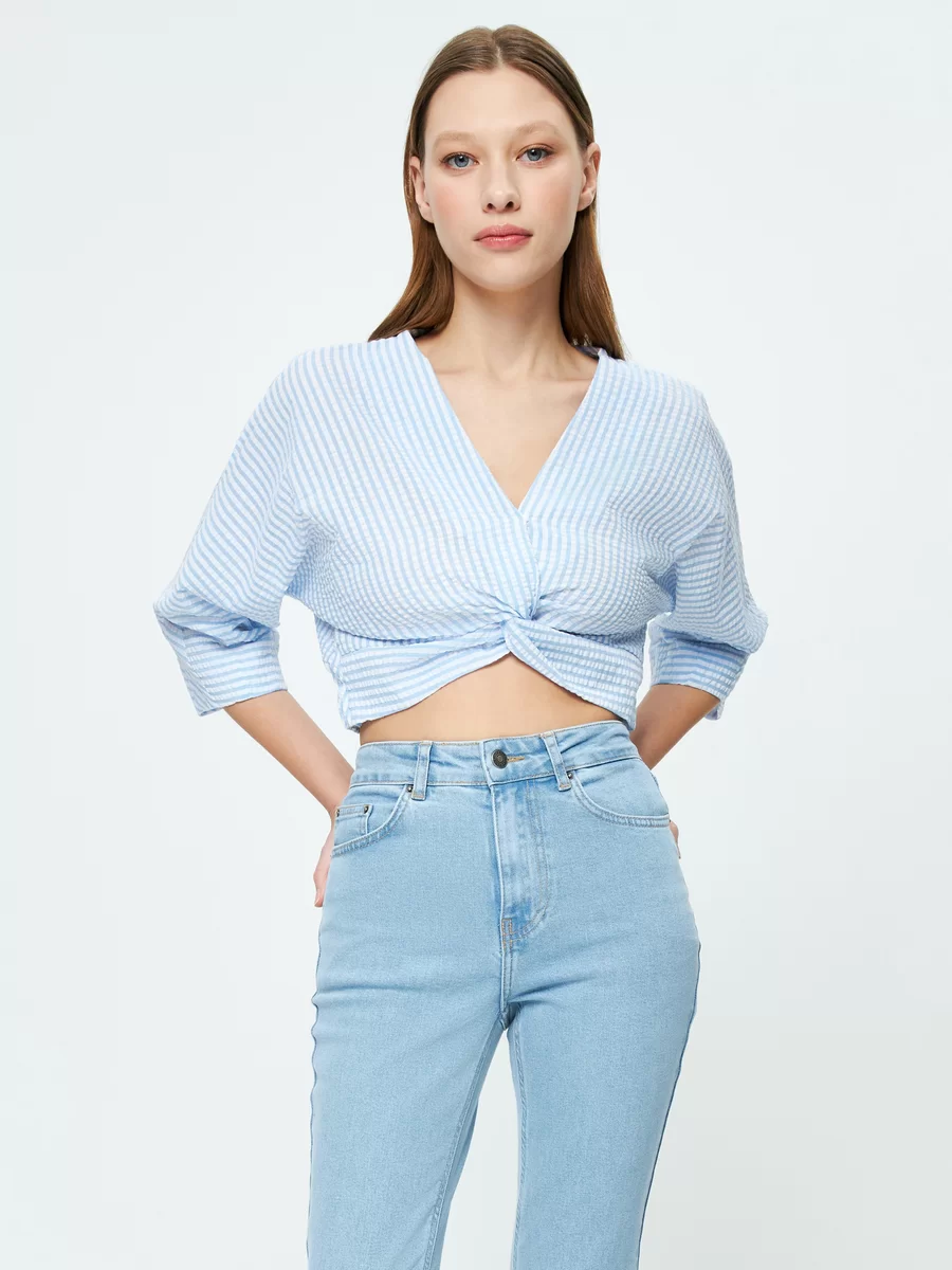 Джинсы boot cut 3224465765-101 - фото 4