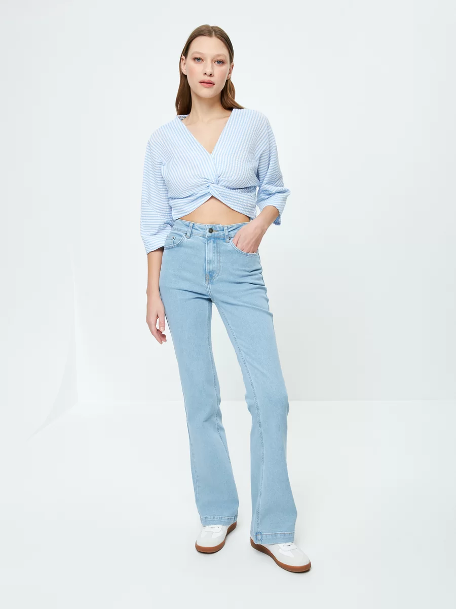 Джинсы boot cut 3224465765-101 - фото 8