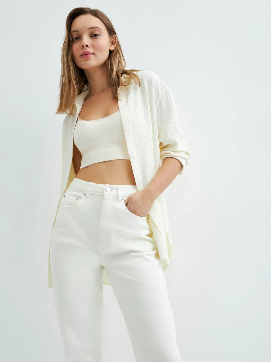 Джинсы mom fit 3225421921-1 - фото 4