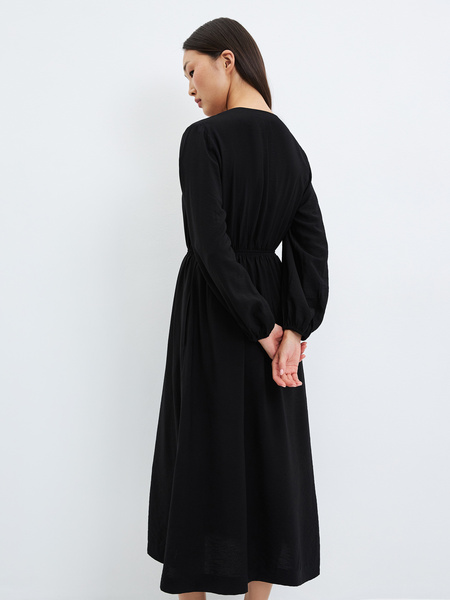 Длинное платье Zarina 3327058548-50, размер M (RU 46), цвет черный Zarina Длинное платье, 3327058548 - фото 6