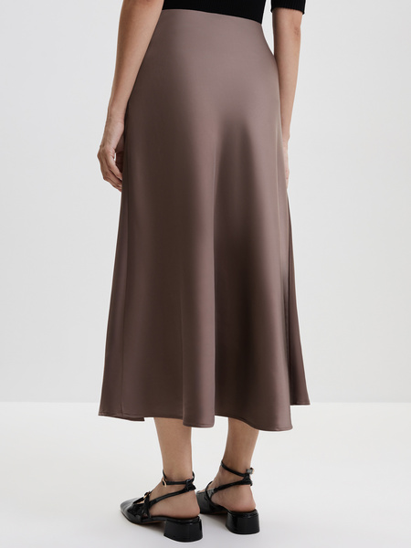 Атласная юбка Zarina 3328001201-68, размер 2XS (RU 40), цвет нуга Zarina Атласная юбка, 3328001201 - фото 4