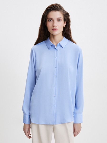 Удлиненная блузка Zarina 3328109309-162, размер XL (RU 50), цвет сизый Zarina Удлиненная блузка, 3328109309 - фото 1