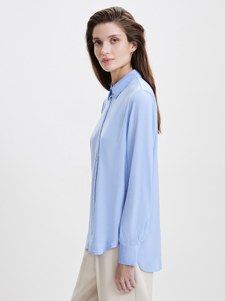 Удлиненная блузка Zarina 3328109309-162, размер XL (RU 50), цвет сизый Zarina Удлиненная блузка, 3328109309 - фото 2