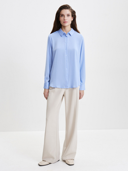 Удлиненная блузка Zarina 3328109309-162, размер XL (RU 50), цвет сизый Zarina Удлиненная блузка, 3328109309 - фото 5