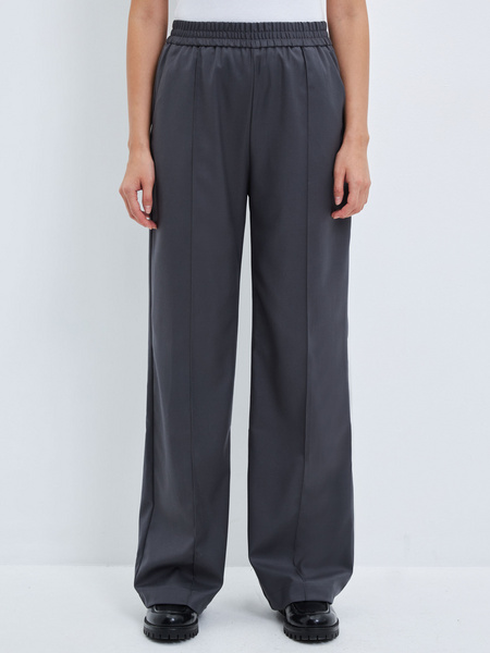 Прямые брюки Zarina 3328206708-37, размер L (RU 48), цвет темно-серый Zarina Прямые брюки, 3328206708 - фото 2