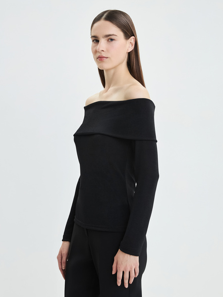 Блузка с отрытыми плечами Zarina 3422509409-50, размер XS (RU 42), цвет черный Блузка с отрытыми плечами, 3422509409 - фото 4