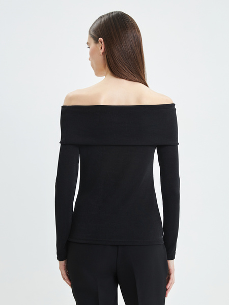 Блузка с отрытыми плечами Zarina 3422509409-50, размер XS (RU 42), цвет черный Блузка с отрытыми плечами, 3422509409 - фото 5