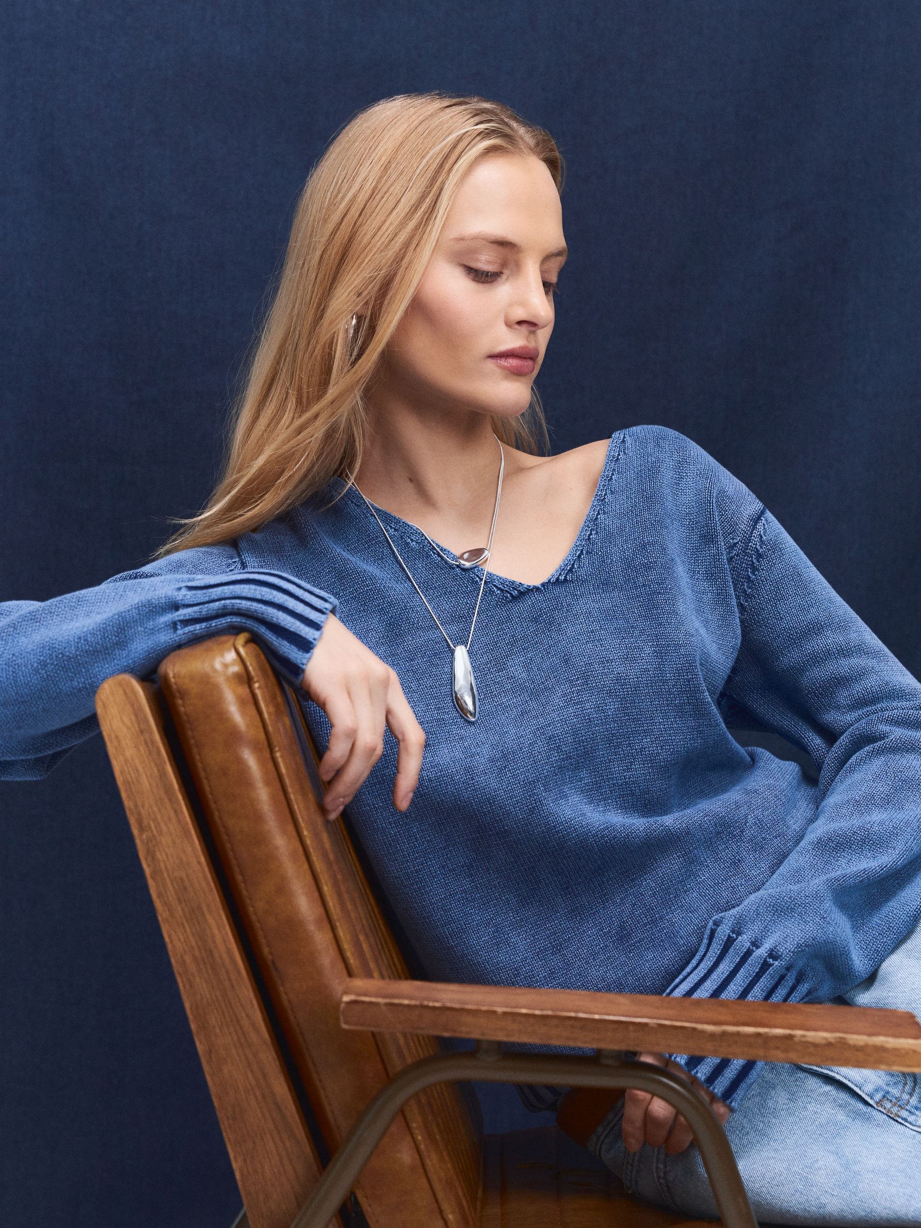 Джемпер из хлопка 4122622812-40 - купить в интернет-магазине «ZARINA»