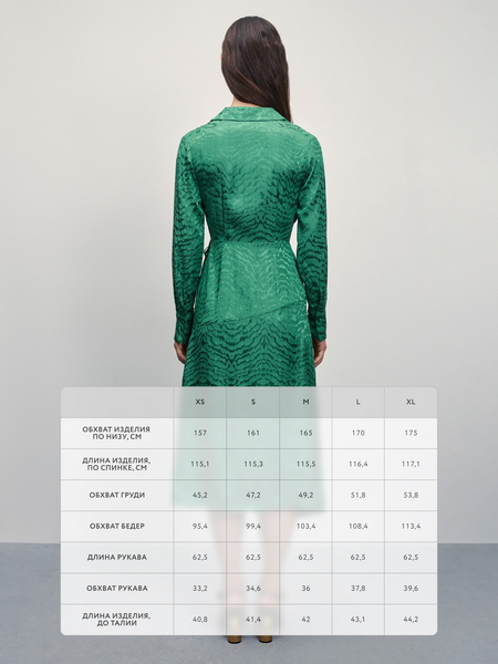 Асимметричное платье на запах 4123020520-10 - фото 9