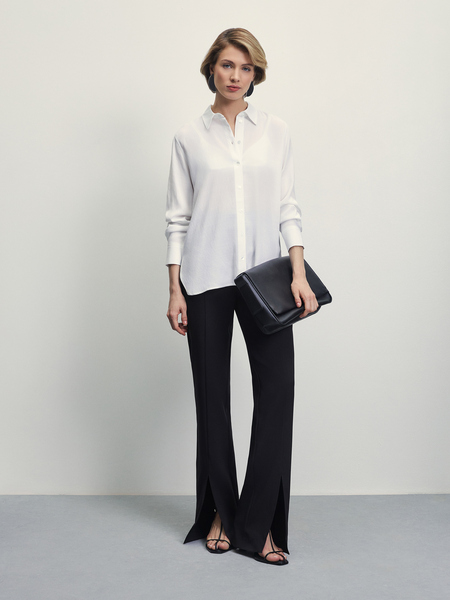 Блузка оверсайз Zarina 4224100301-1, размер XL (RU 50), цвет белый Блузка оверсайз, 4224100301 - фото 2