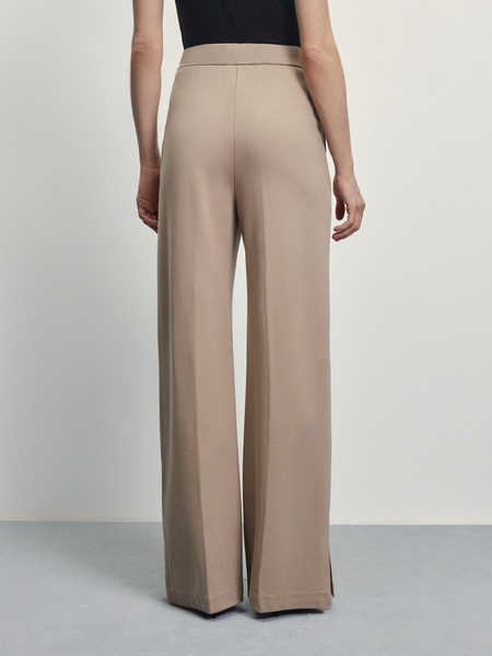 Широкие брюки Zarina 4224206706-63, размер S (RU 44), цвет темно-бежевый/песочный Широкие брюки, 4224206706 - фото 4
