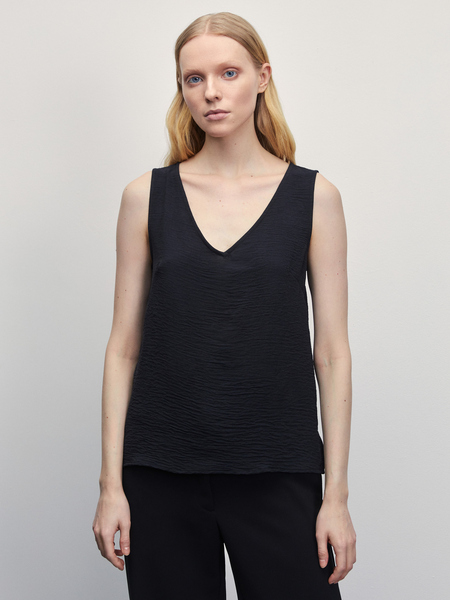Блузка с вырезом Zarina 4225101301-50, размер XS (RU 42), цвет черный Блузка с вырезом, 4225101301 - фото 3