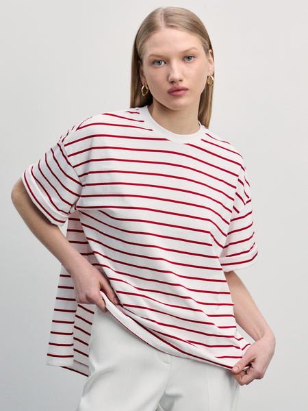 Женские футболки в полоску - купить в интернет-магазине «ZARINA»