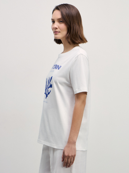 футболка женская Zarina 4226534436-1, размер XS (RU 42), цвет белый футболка женская, 4226534436 - фото 4