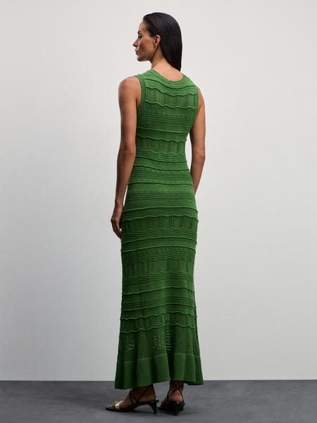 Вязаное платье Zarina 4226620540-12, размер M (RU 46), цвет зеленый Вязаное платье, 4226620540 - фото 3
