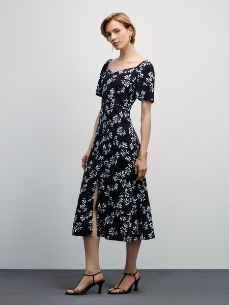 Платье миди с цветочным принтом Zarina 4327005505-227, размер 2XS (RU 40)