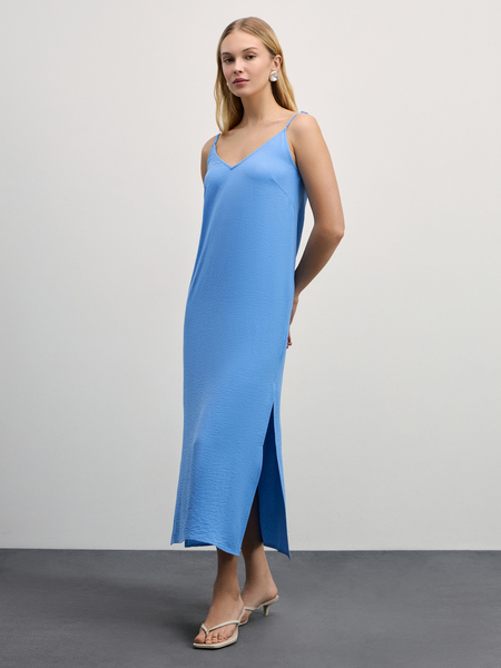 платье женское Zarina 4327022513-41, размер M (RU 46), цвет голубой