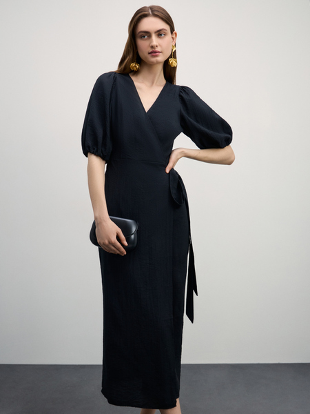 платье женское Zarina 4327061561-50, размер S (RU 44), цвет черный