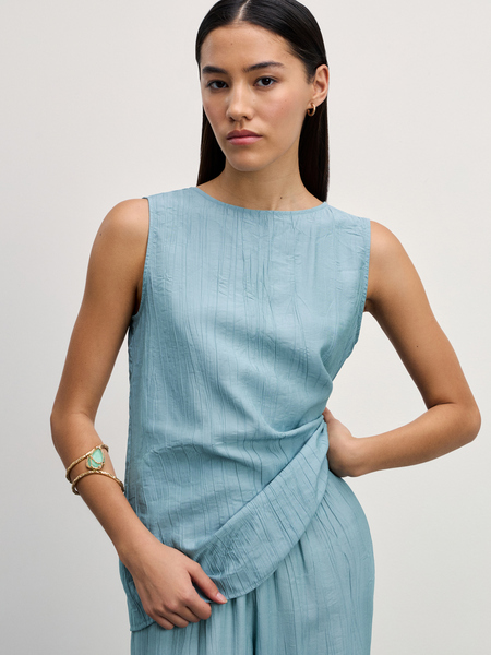 блузка женская Zarina 4327201301-163, размер M (RU 46), цвет лазурный