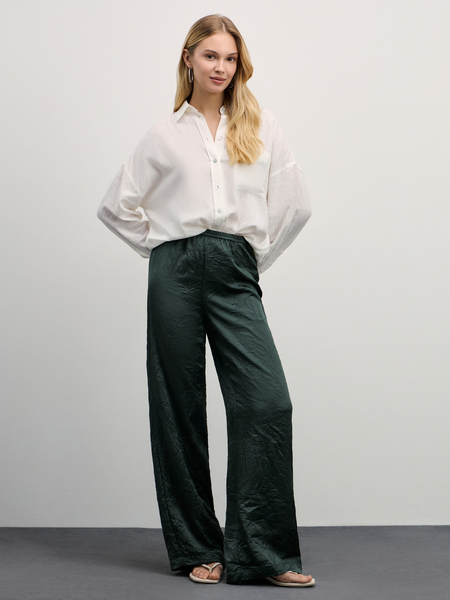брюки женские Zarina 4327203703-17, размер S (RU 44), цвет темно-зеленый