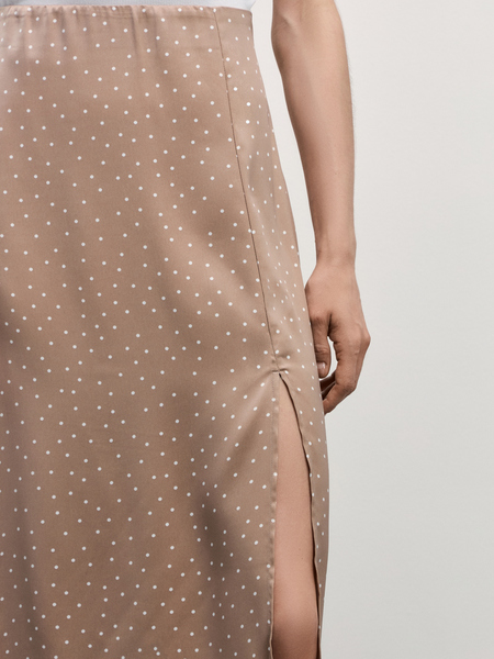 юбка женская Zarina 4327207206-238, размер L (RU 48), цвет бежевый графика мелкая юбка женская, 4327207206 - фото 5